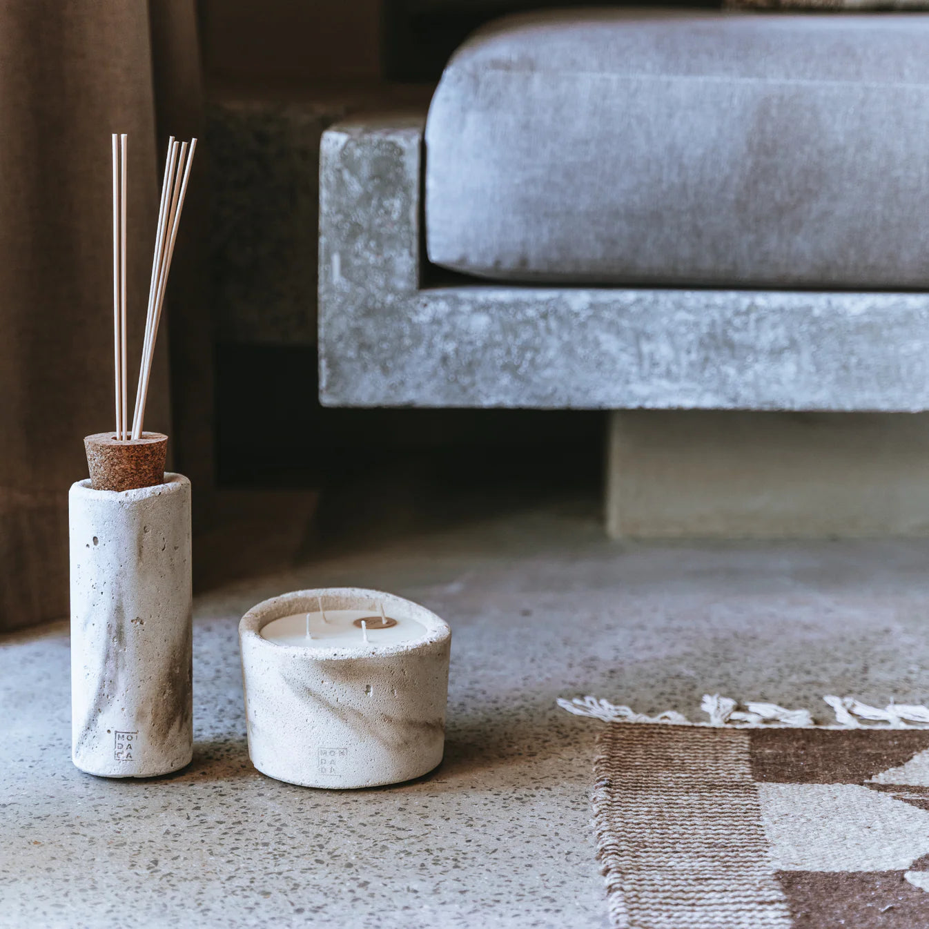 Urban indoor candle small - Ecru