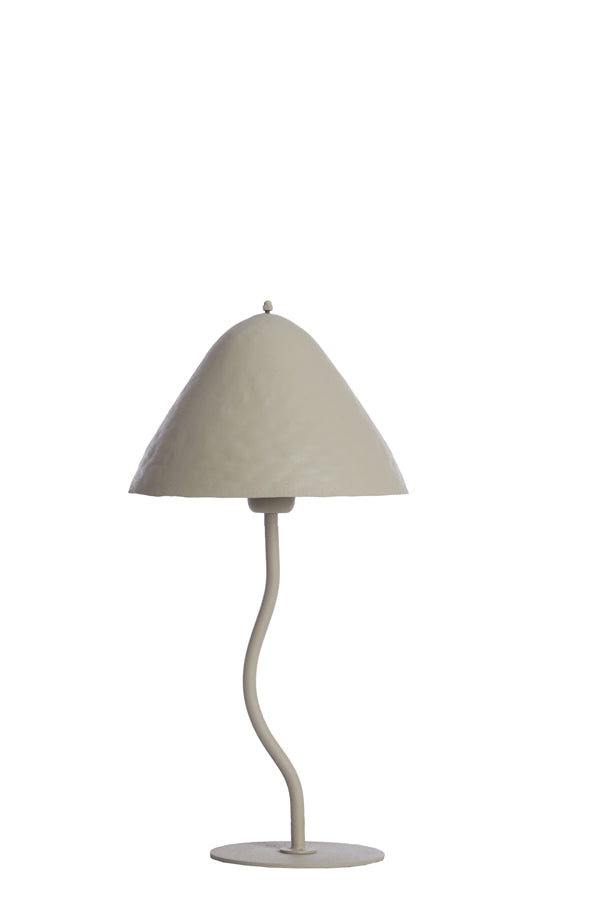 Lampe de table - petit modèle gris clair mat