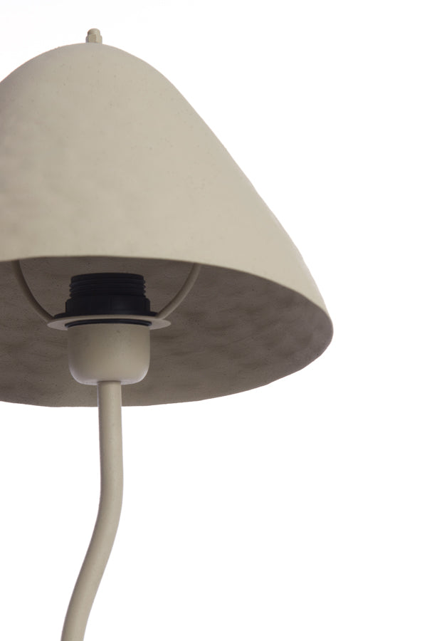 Lampe de table - petit modèle gris clair mat