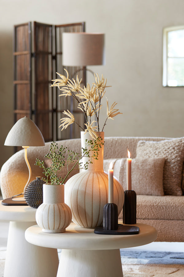 Lampe de table - petit modèle gris clair mat