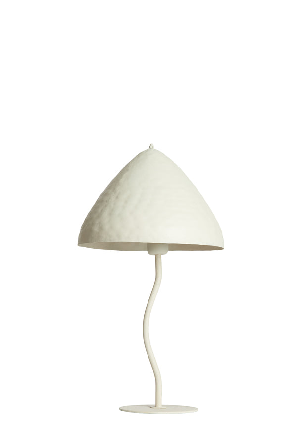 Lampe de table - petite taille crème mate