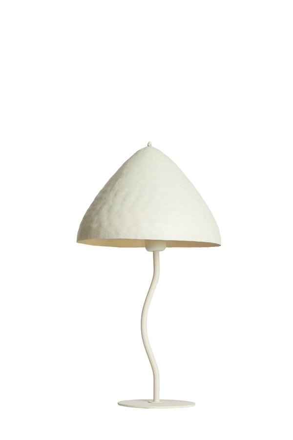 Lampe de table - petite taille crème mate