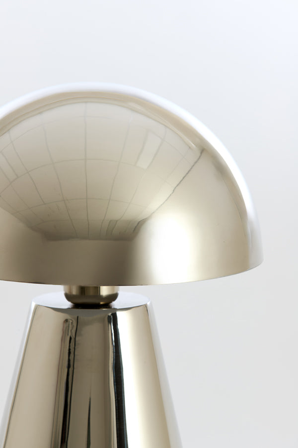 Lampe de table - petit modèle en nickel brillant