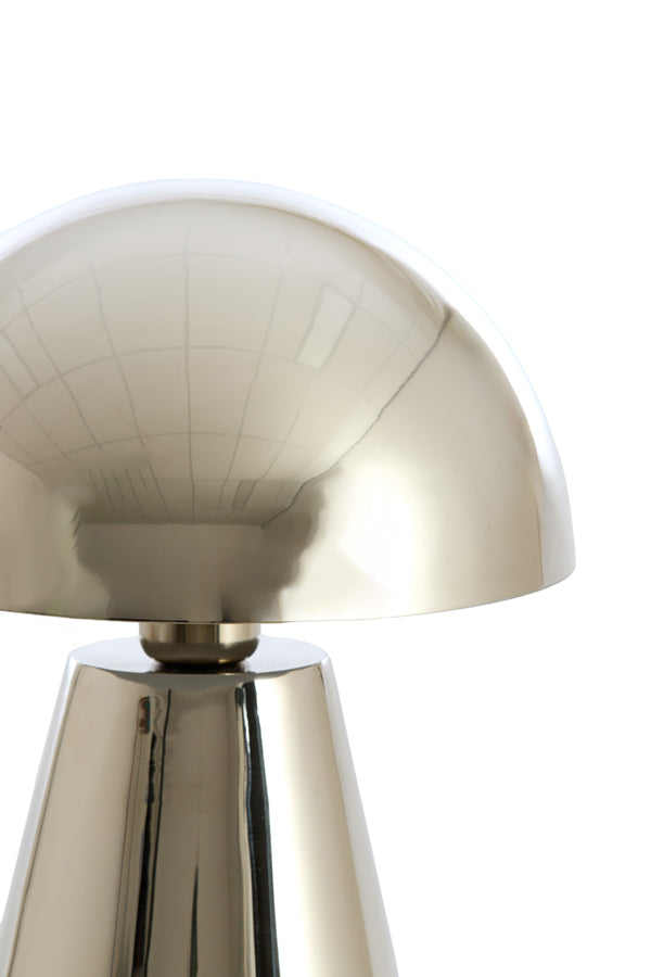 Lampe de table - grand modèle en nickel brillant