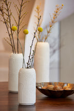 Vase DIEGO en céramique crème petit