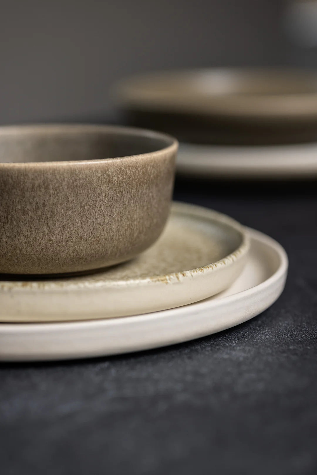 Serviesset - Dreamy Ivory & On The Rocks - 4 personen