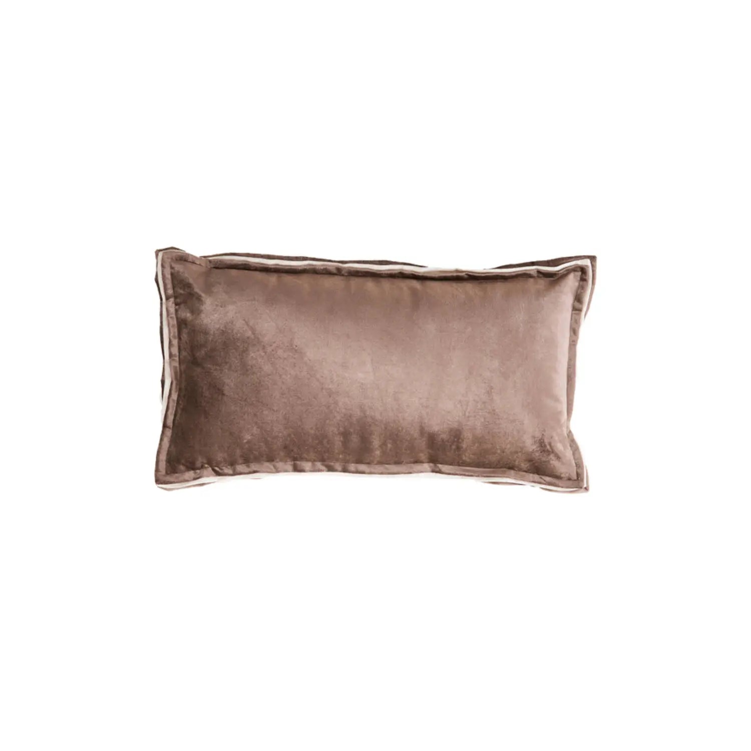 Kussen BAXLEY - velvet grijs + linnen naturel