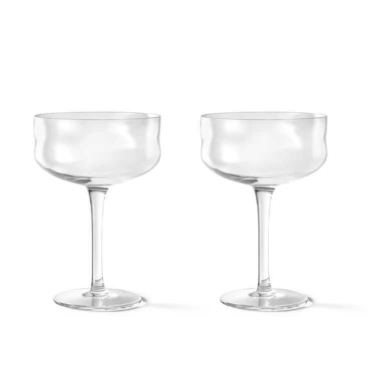 Paveau- Swirl Coupe Glasses Wave- set van 2