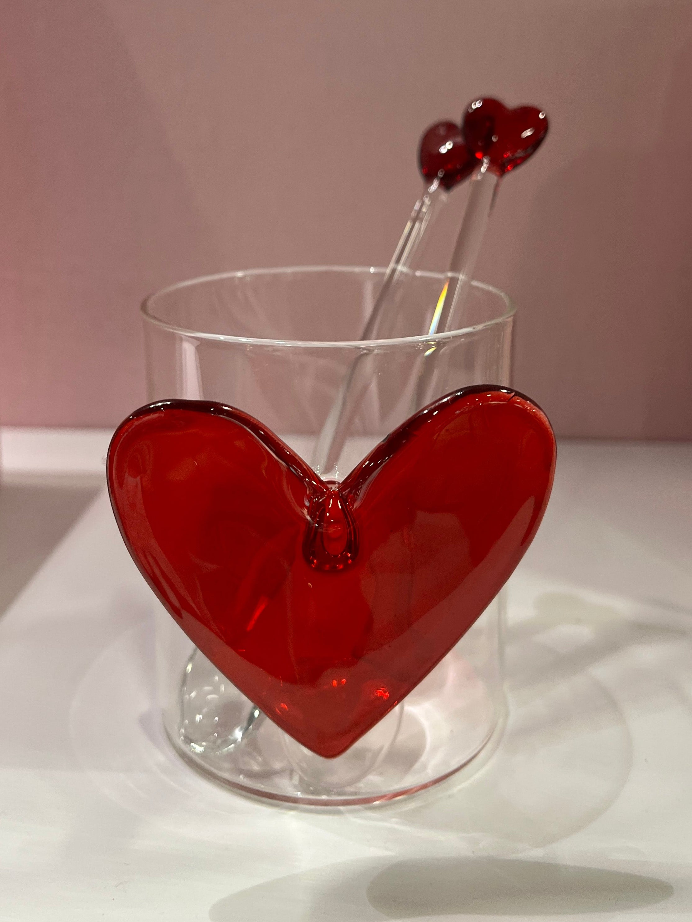 Heart Glass - rood