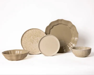 Serviesset - Limestone Valley & Wild Olive - 4 personen