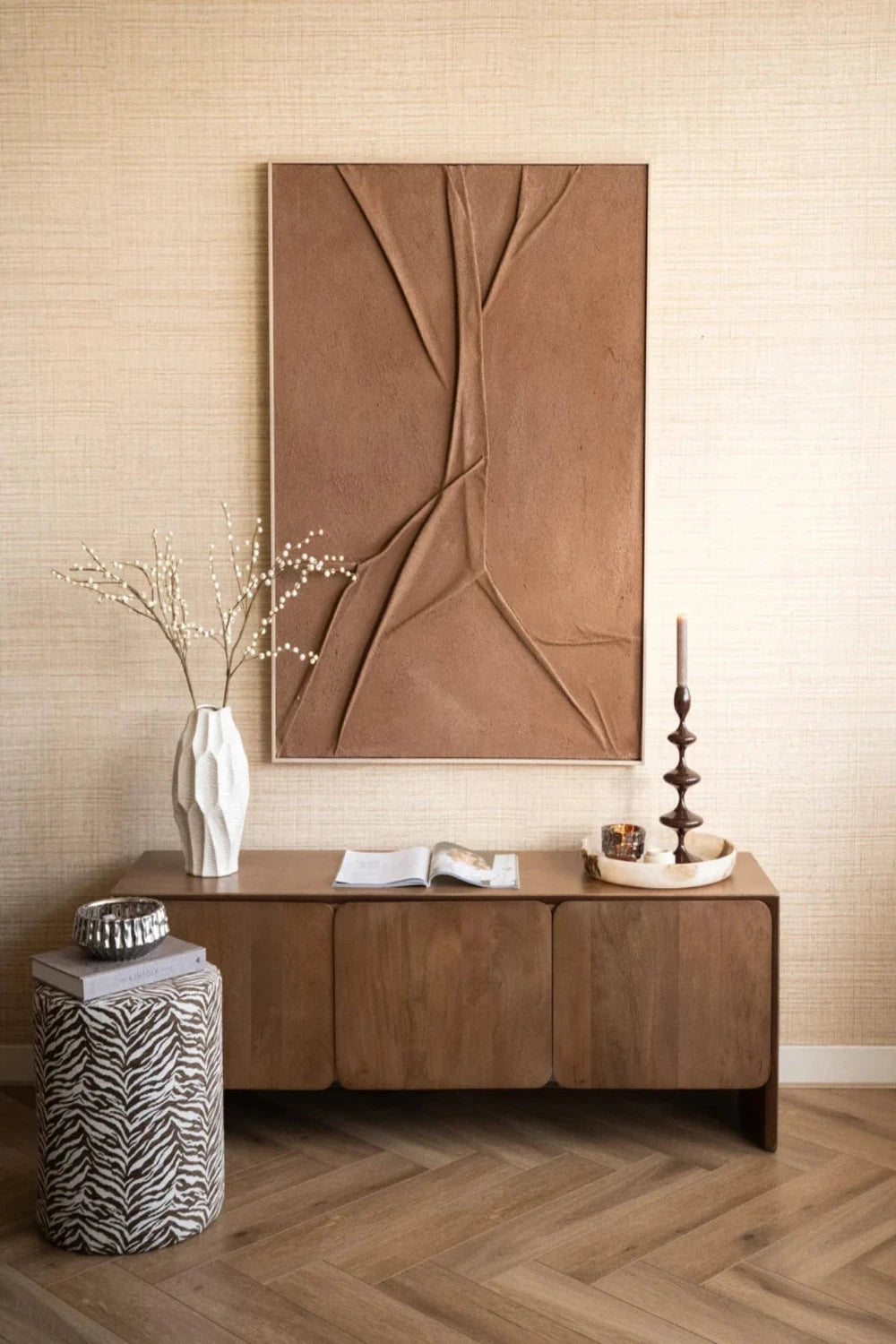 Vireen kandelaar - dark brown