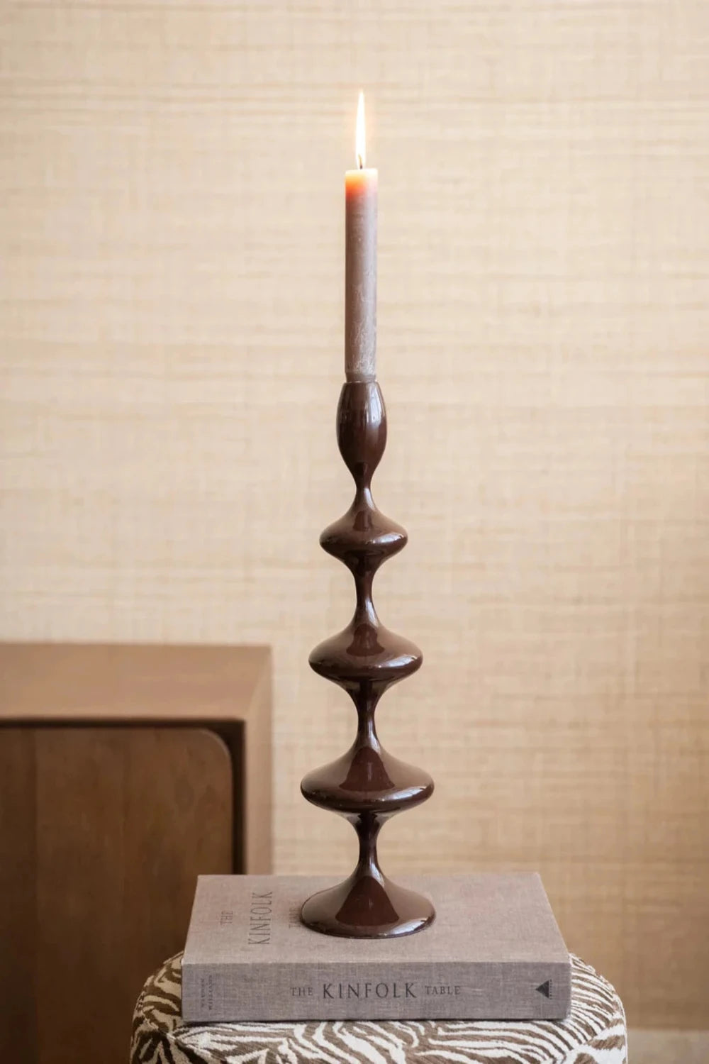 Vireen kandelaar - dark brown